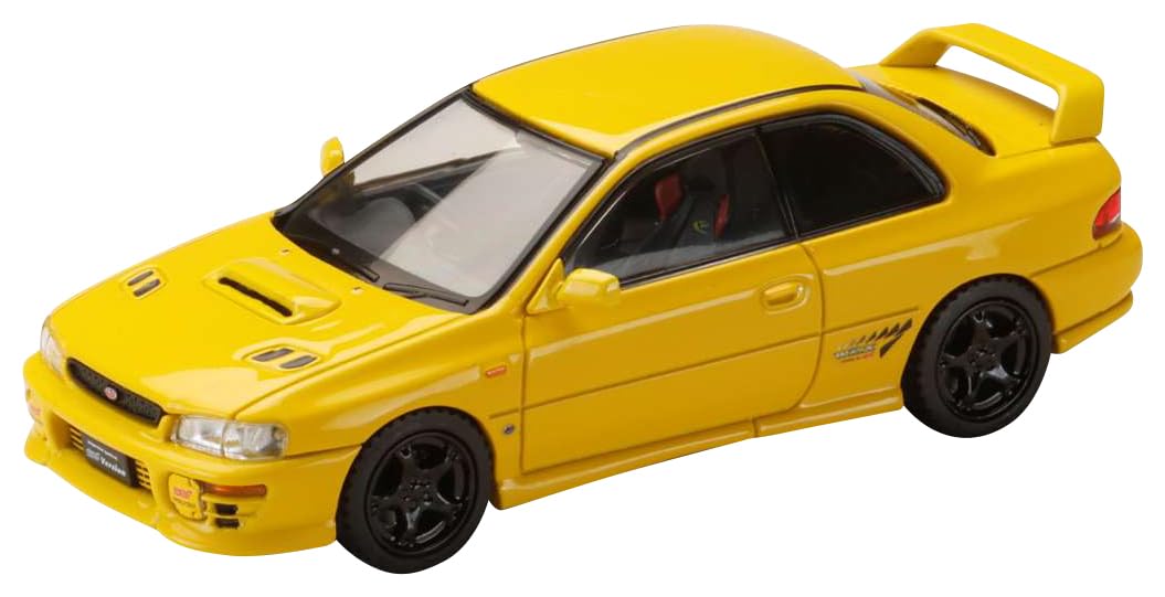 

HJ64 Subaru Impreza PURE SPORTS COUPE WRX type R STi Version Chase Желтый Готовое изделие HJ641079AY 1/64 (GC8)