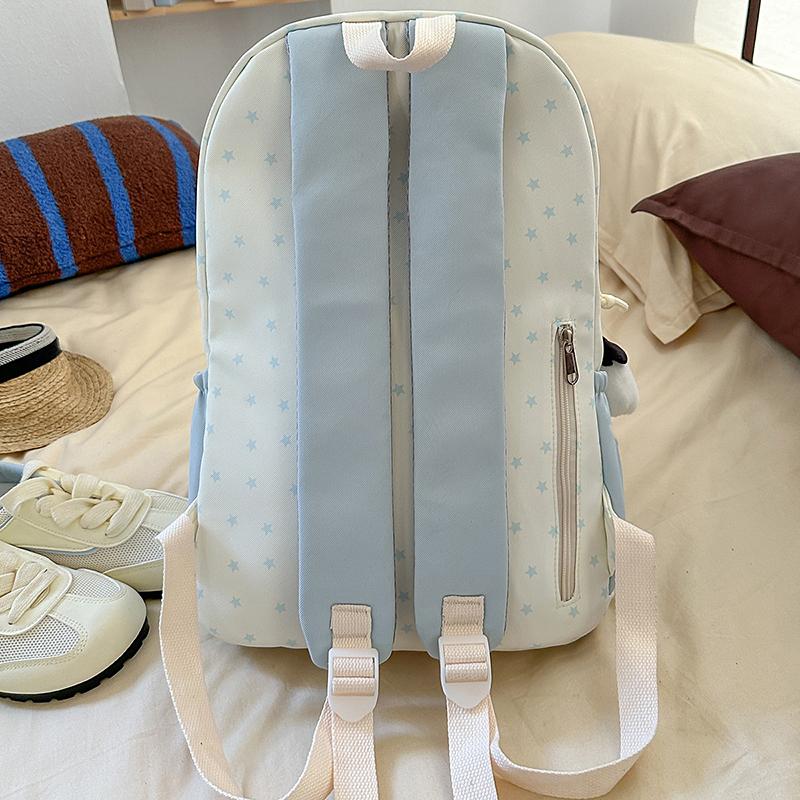 Middle School Student Schoolbag Large Capacity Backpack Nylon Computer Bag Outdoor Travel Commuter Backpack