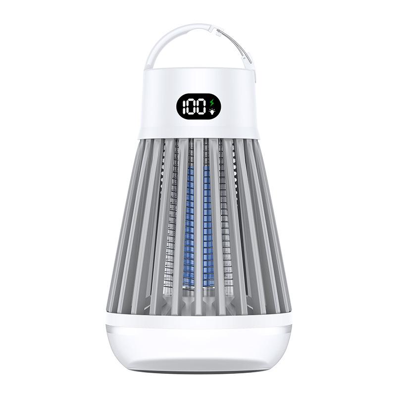 Portable Rechargeable 2-in-1 Mosquito Killer Lamp: Outdoor Electric Shock & Camping Light