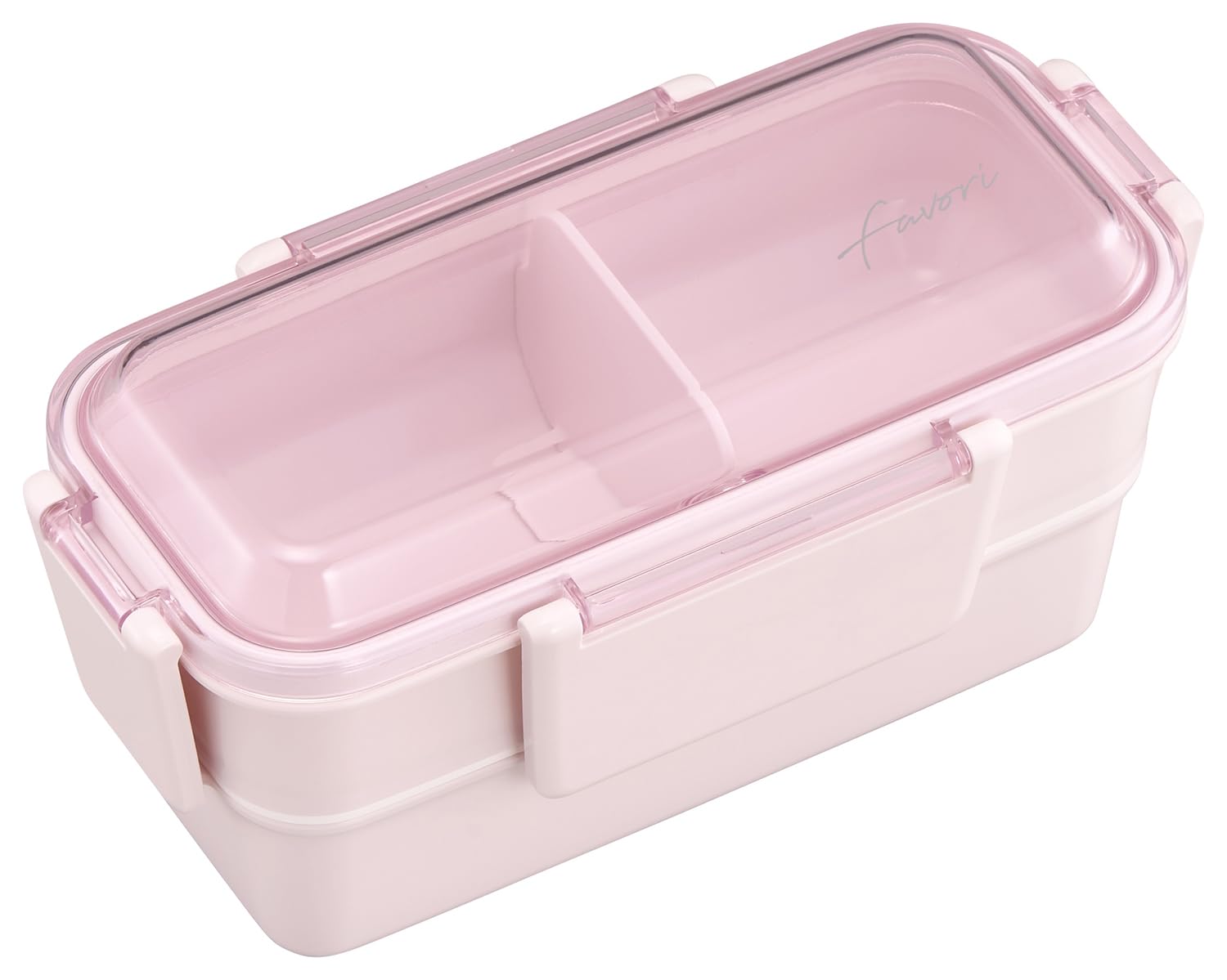 

OSK DISH UP LUNCH Lunch box pink Dishwasher microwave with partitions two-tier [PCW-600S] safe, safe,