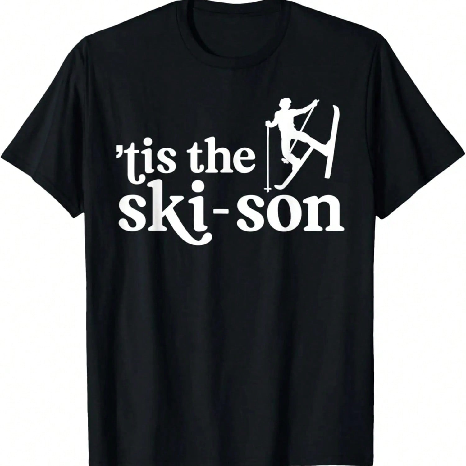 Funny Ski Shirts For unisex & Wounisex Tis The Ski-Son T-Shirt.Jpg S разноцветный