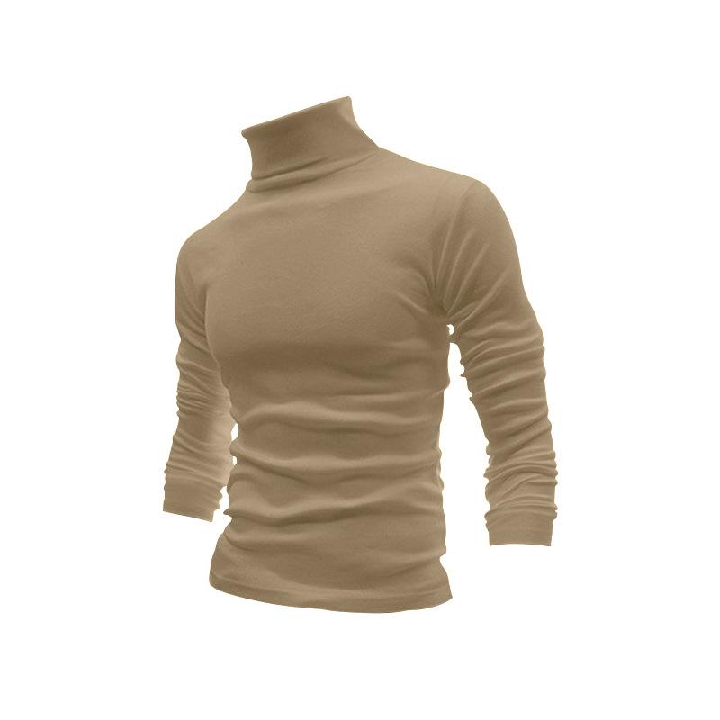 Autumn and Winter New High-elastic Turtleneck Knitted Cashmere Sweater Thickened Young Men's Thermal Primer