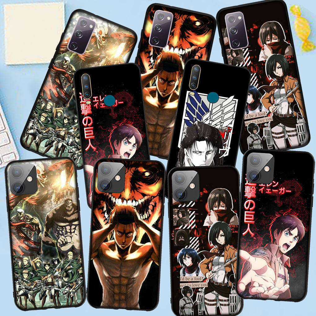 Phone Case for Samsung Galaxy S25 S24 S23 iPhone 16 15 Xiaomi Redmi Note 14 13 12 16E X 8 11 Pro Max OPPO Moto Huawei Anime Levi Attack On Titan Cover