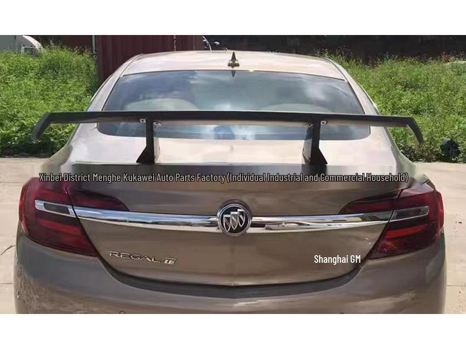 Universal GT Rear Spoiler for Three-Box Cars, Black ABS Material