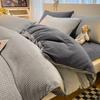 Thicken Winter Super Warm Duvet Cover for Double Bed 3D Carving Milk Velvet Comforter Cover Queen Funda Nordica Cama 150