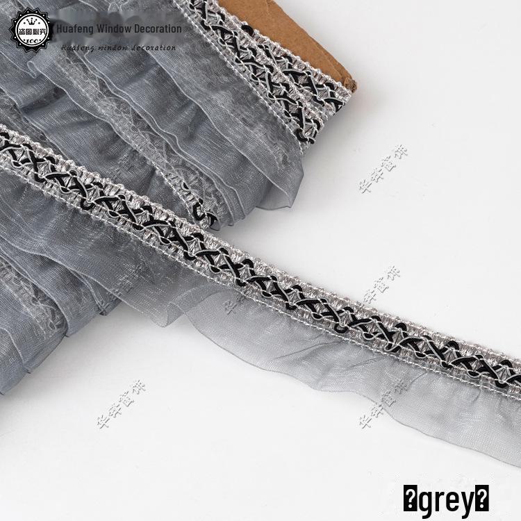 

Декоративная кружевная отделка из одинарной пряжи шириной 4 см, 11 метров