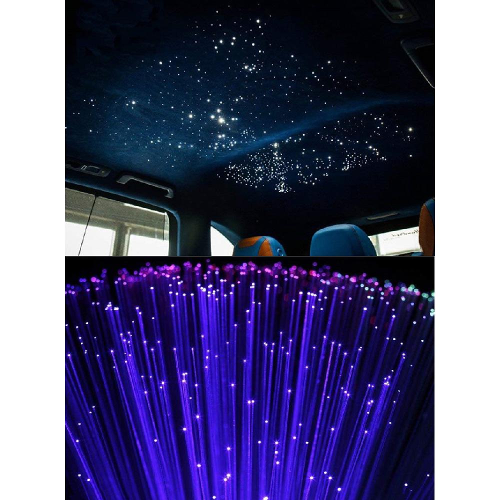 CAR 16W Twinkle RGBW Fiber Optic Light Bluetooth Remote Music Control Star Ceiling 300pcs 2M Cable