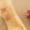 Women Toe Anklet Multilayers Alloy Anklet Chain Girls Beach Pool Party Jewelry