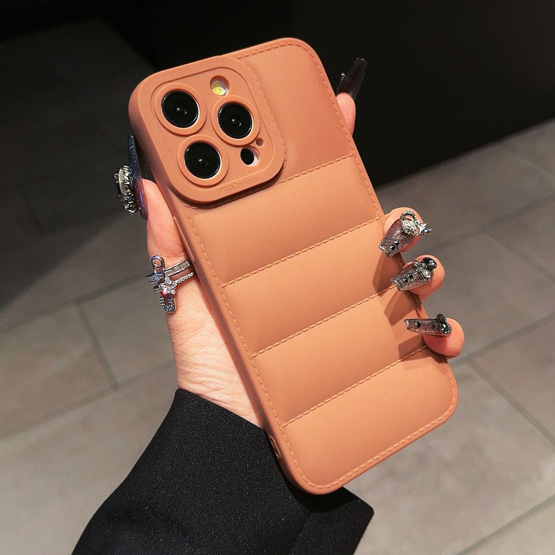 

ТПУ Пуховик Подходит для Чехла для Телефона Apple 16, Простой и Мелкопористый 15Pro Полное Покрытие Противоударный Защитный Чехол Apple 16Plus