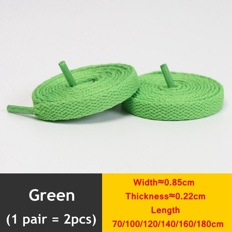 1 Pair New Black White Shoe Laces / AF1 Shoelaces Flat Thicken Weave Craft Off High-top Sneaker Shoelace Accessories 25 Colors