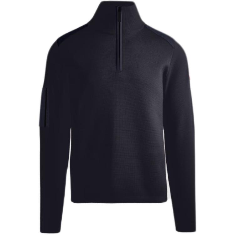 Canada Goose Solid Color Casual Hoodie Men hoodies Navy-Blue 7013M-67