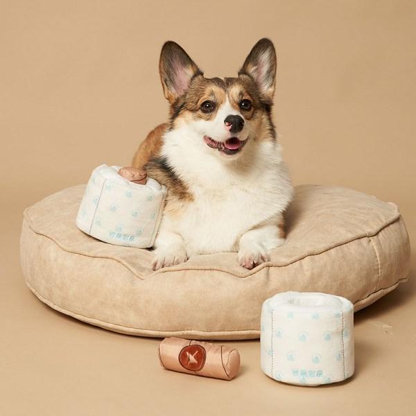 Nyangpoompoompoom role papírových kapesníků hračka pro práci s nosem, mix barev, 1 kus