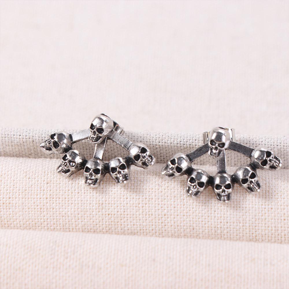 Cool Skeleton Hand Stud Earrings Gothic Halloween Skull Ear Studs Skeleton Earrings Studs  Hipster
