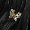 Elegant Sweet Girl Korean Zinc Zinc Alloy Pearl Hair Clip Grasping Clip Butterfly Hair Claw Hair Accessories