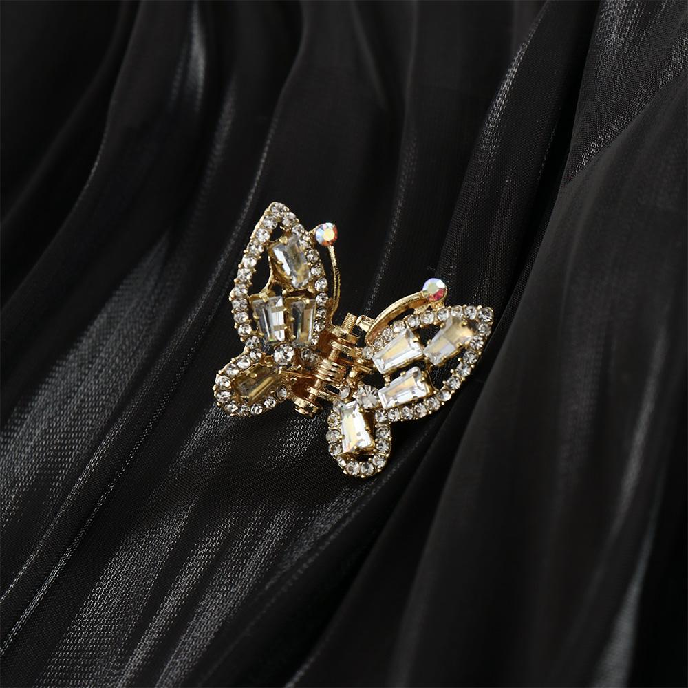 Elegant Sweet Girl Korean Zinc Zinc Alloy Pearl Hair Clip Grasping Clip Butterfly Hair Claw Hair Accessories