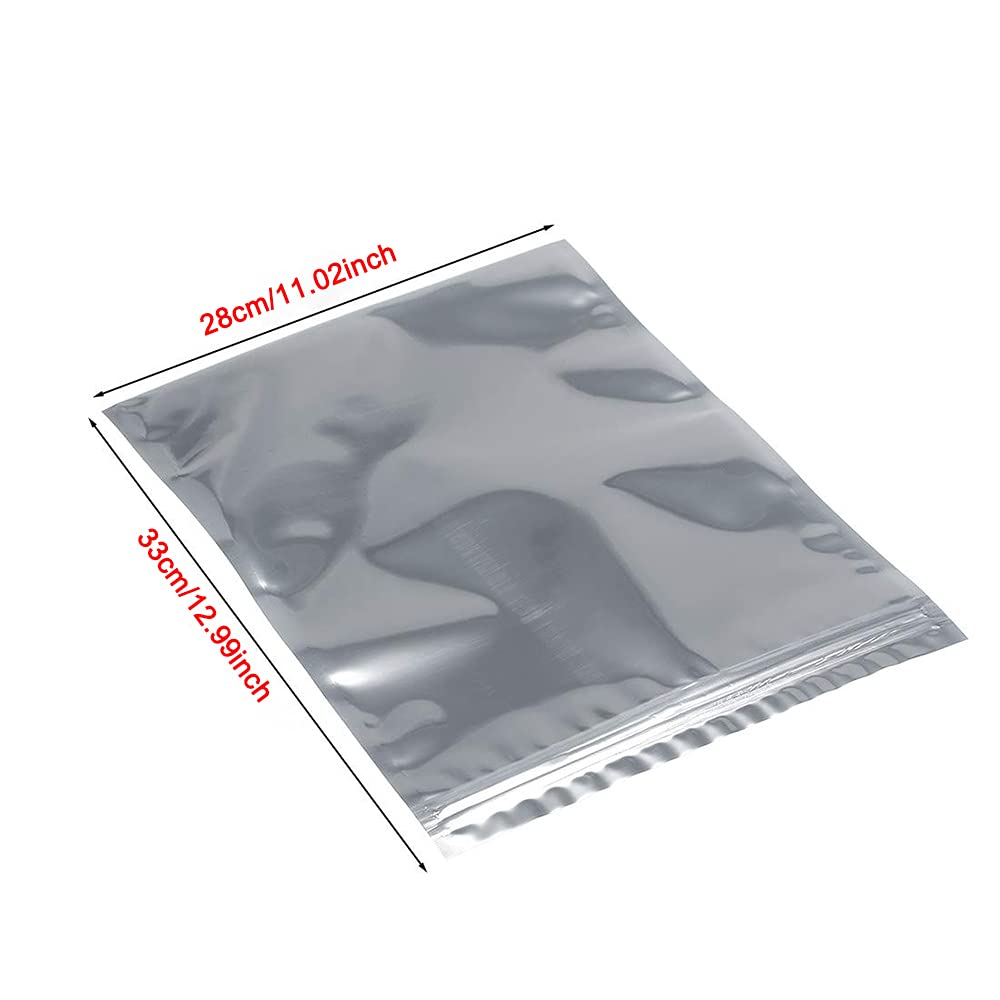Mollytek Bag with HDD SSD Translucent Large ESD Shield Motherboard Graphic Board Antistatic Bag Anti-Static Bag, Anti-Static Zipper, Storage, Reuse,