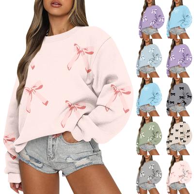 Women  Tops Women's Long Sleeve Sweatshirt Casual Crewneck Loose Fit Pollover Fleece Tops