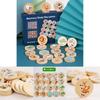 Wooden Educational Matching Puzzle For Children With Forest Animal Fruit Theme For Early Learning