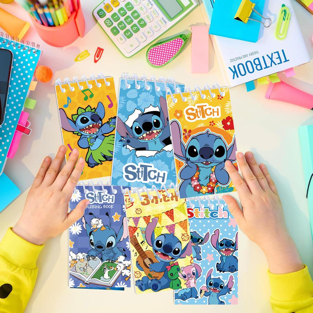 Stitch Party Notebooks Set With Pink Cartoon Design For Students Kids And