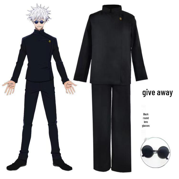 

Jujutsu Kaisen Gojo Satoru & Geto Suguru Black Uniform Cosplay Costume XXL