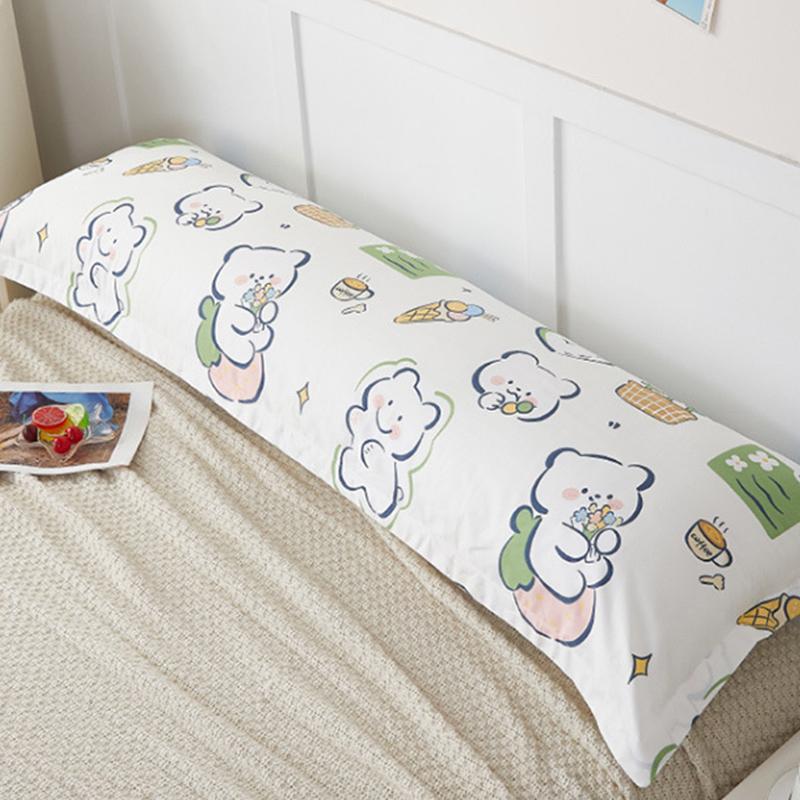 120/150/180cm Long Pillowcase Soft Cotton Pillow Cover Wedding Couple Lover Pillow Case Home Bedding Sleeping Body Pillowcase
