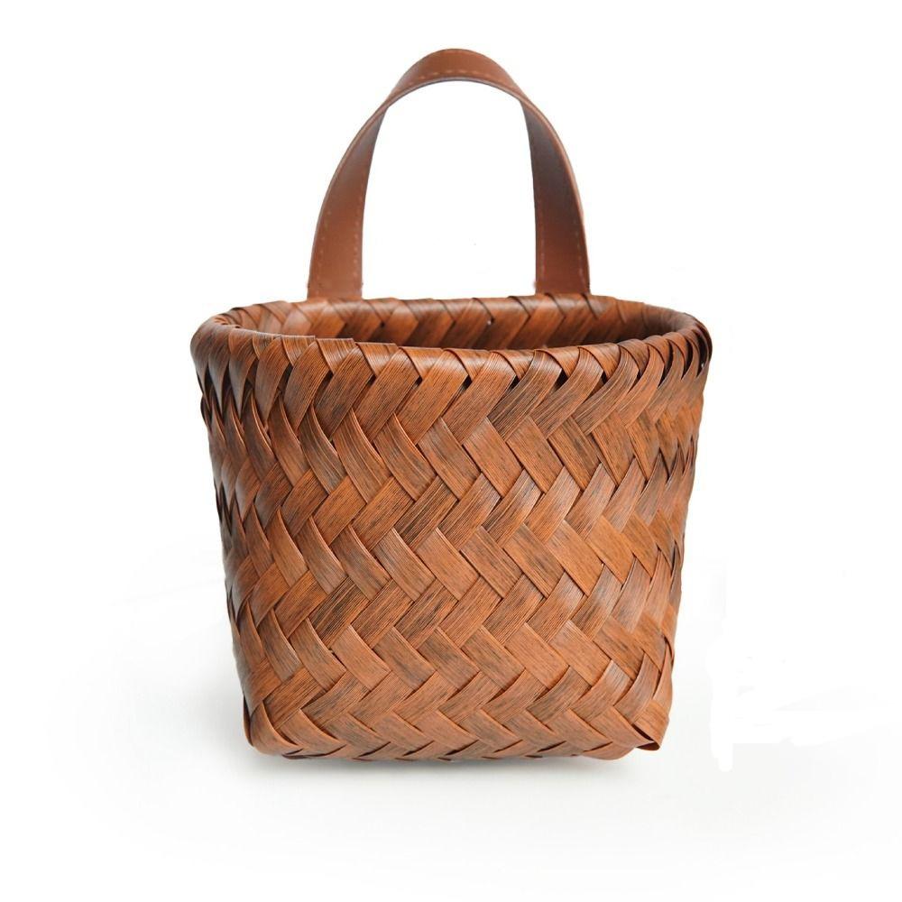 

Корзина для овощей и фруктов из ротанга в стиле ротанга, плетеная корзина-органайзер из полипропиленового ротанга, органайзер для кладовой A