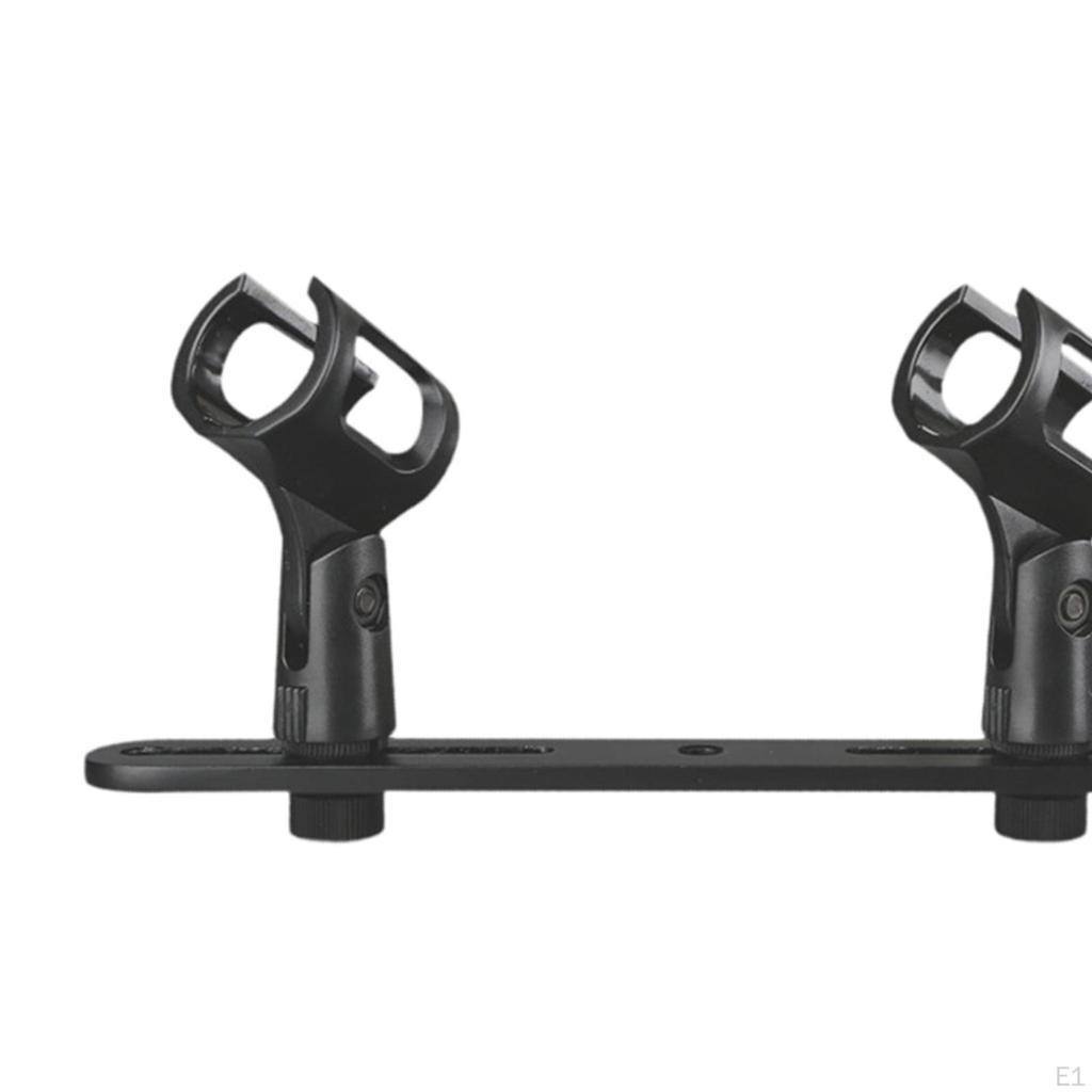 Bar Holder Mic Mount Compact Sturdy Heavy Duty Stereo Array Spacing