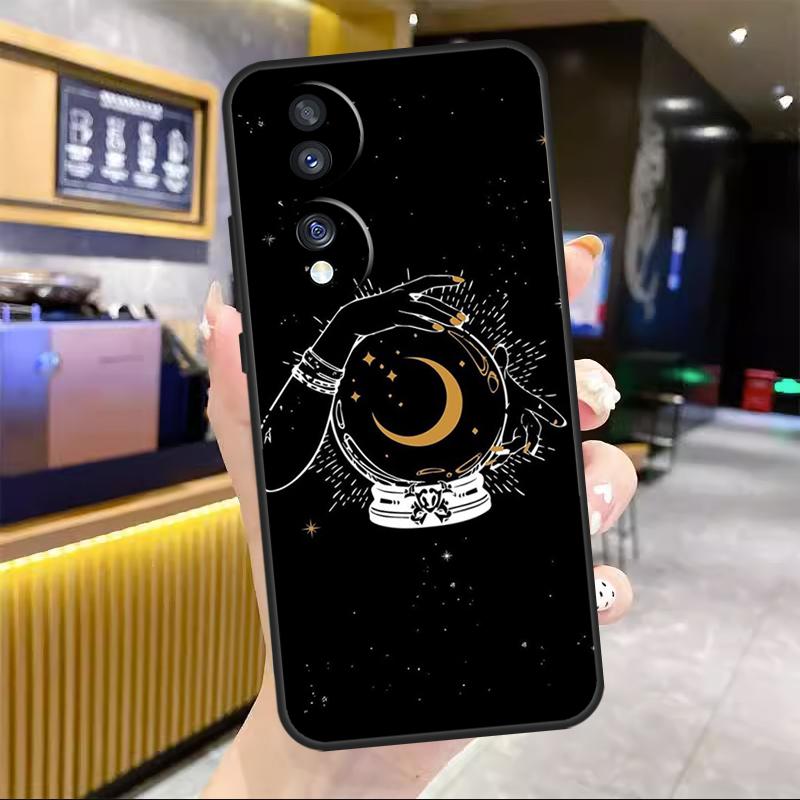 Fortune Telling Moon Stars Hands Art For Honor Magic 7 Lite 5 6 8 Pro Case For Honor Win RT X9c X9a X9b X8b X8c 200 400 50 70 90
