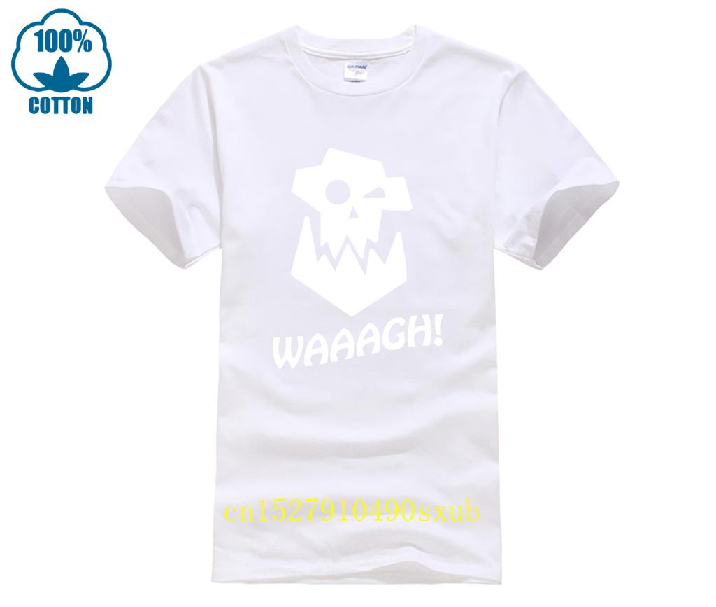 Hot Mens Fun Casual Print Tshirt Ork Waaagh Round Neck Cool  Mans Tshirt