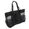 Summer Large Capacity Mesh Beach Bag For Towels 8 Pockets Durable Beach Bag For Toys Waterproof Underwear Pocket Beach Tote Bag