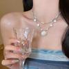 Blue Sea Shell Pendant Necklace: Fresh, Fashionable, High-End Beach Collarbone Design for Women
