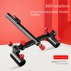 Aluminum-Magnesium Alloy Fishing Chair with Double Rod Holder and Thickened Base