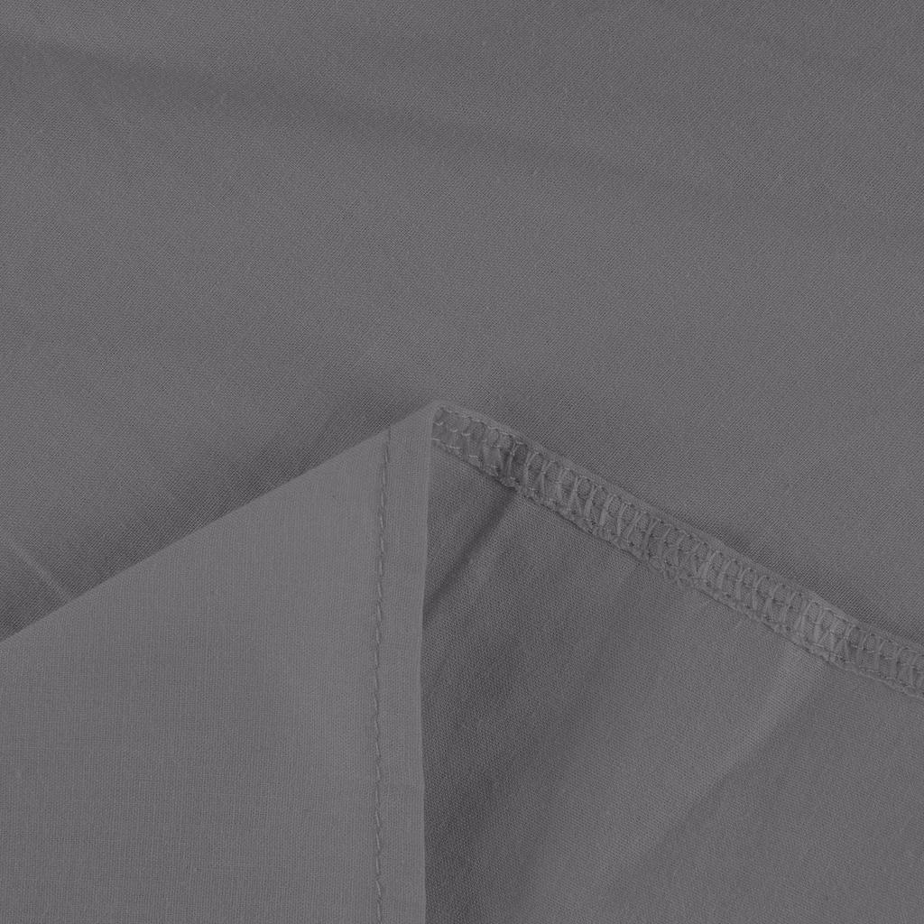 Damen Rundhals Baumwolle Leinen 3/4 Ärmel Lässiges Lockeres Farb-T-Shirt