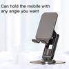 Aluminum Alloy Phone Rotatable Non-slip Foldable Holder 360° Heavy Duty Desktop Tablet Mobile