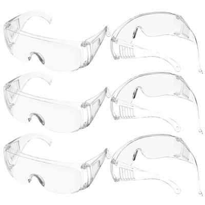 6 perechi de ochelari de laborator, scuturi pentru ochelari de vedere, ochelari de lumină albastră, greutate de siguranță transparentă pentru femei