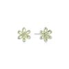 Ania Haie Silver Mint Green Floral Stud 925 Silver Earrings E073-06H