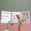 Three fold watercolor coloring book with built-in pigments, adult decompression DIY portable coloring watercolor drawing book