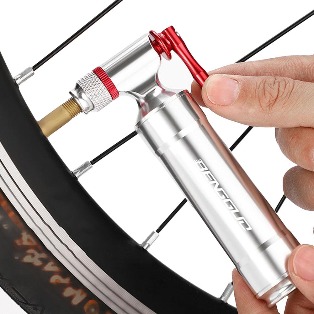 1/2PCS CO2 Bicycle Pump Schrader & Presta Valve Mini Bicycle Pump Aluminum Alloy Portable Tire Inflator for MTB Road Bike