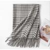 Autumn and winter, thousand bird plaid contrasting colors, thickened scarf, female couple simple and versatile temperament warm scarf