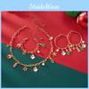 Christmas Seasonal Jewelry Set With Alloy Hand Chain And Pendant For Festive Decor