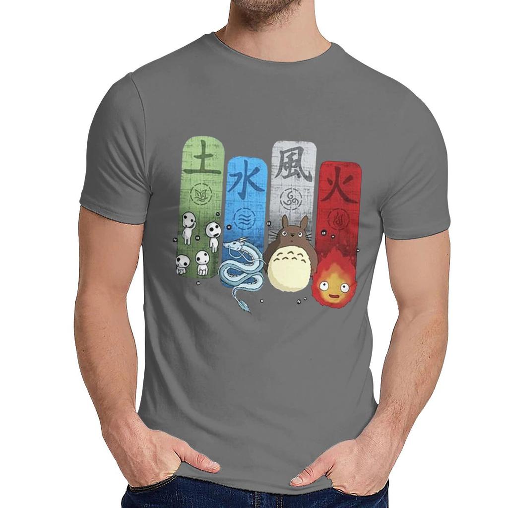 Comfortable Princess Mononoke Totoro Spirited Away T Shirt Men Summer Young Style Classic O Neck Homme
