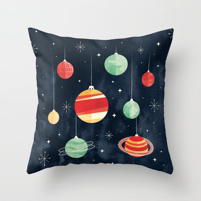 New Style, Personalized and Creative Christmas Tree Polyester Pillow Case, European and American Fashionable and Simple Home Sofa Bay Window