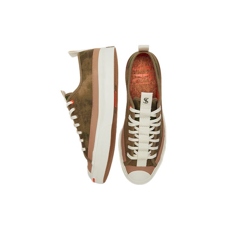 Converse Todd Snyder X Jack Purcell Low Rebel Prep Unisex Sneakers Green Elmwood Egret 173058C