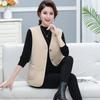 Women's Stylish Plus Velvet Warm Outerwear Vest - Winter Shawl for Middle-Aged Mothers