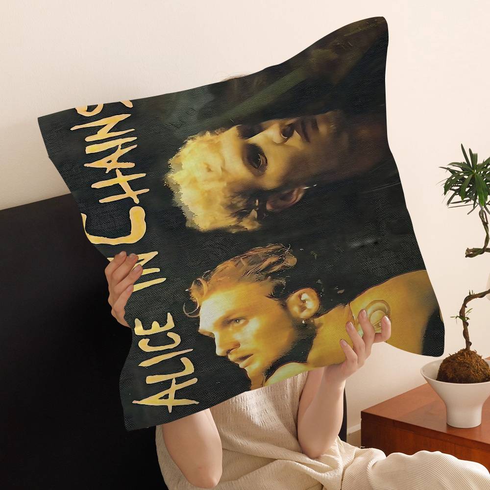 Band A-Alice I-In C-Chains Pillow Anime Pillow Sofa Bed Head Pillow Cover Cushion Cover 45x45 Cm Fashion
