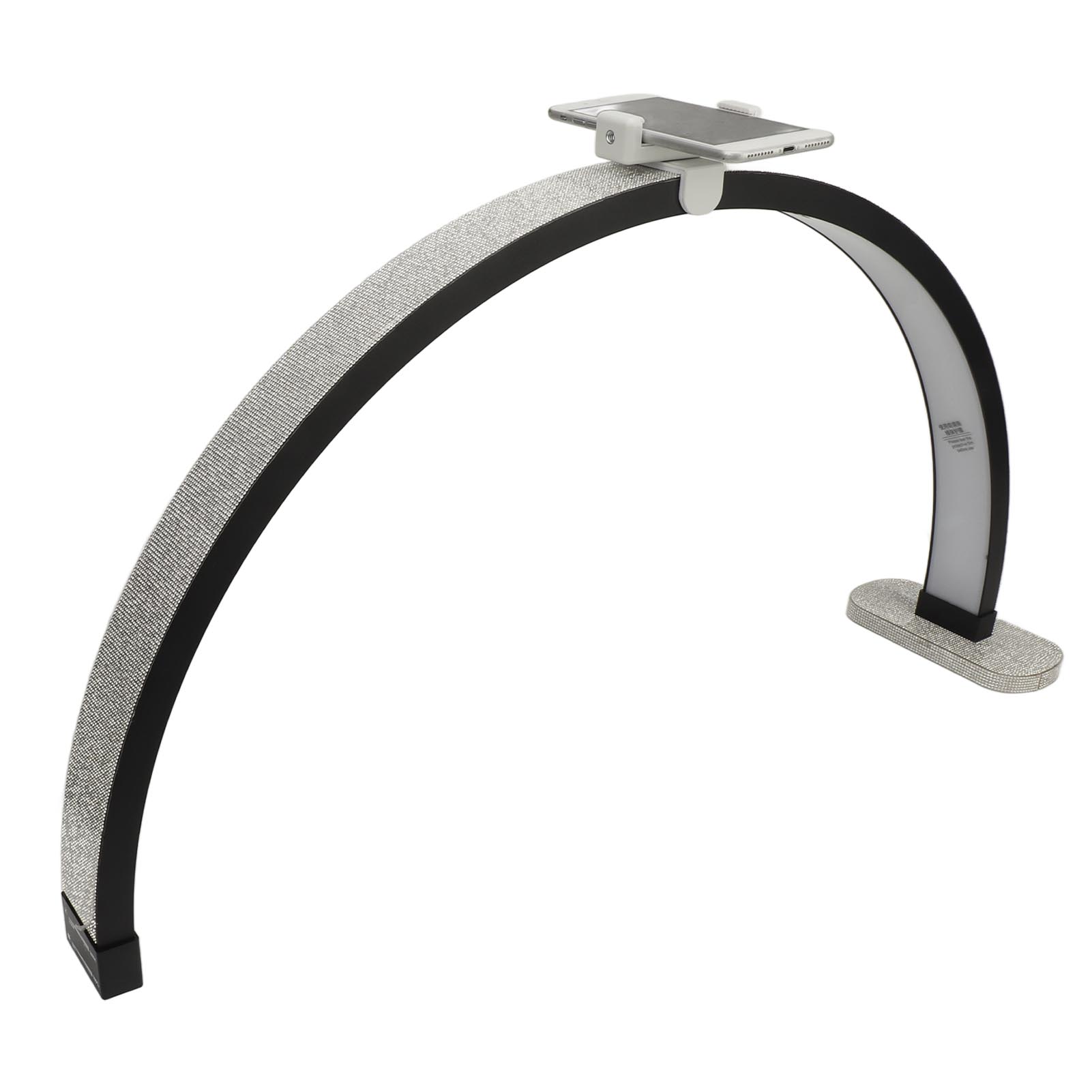 

Настольная лампа для ногтей Half Moon, 27 дюймов, 40 Вт, 2000 лм, 3200 К - 5600 К, регулируемая лампа для красоты Half Moon UK Plug чёрный