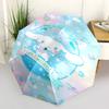1pc Kuruomi Umbrella Portable Folding Umbrella Iron Frame Hole Bone Structure Outdoor Home Umbrella