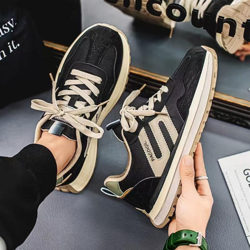 Мужские кроссовки для сноуборда новые модные повседневные туфли Forrest Gump цвет сращивания 39 чёрный 1836₽