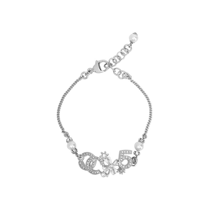 

CHANEL [23 Spring and Summer New Products] Classic Double C Number 5 Bracelet Women s Style срібний