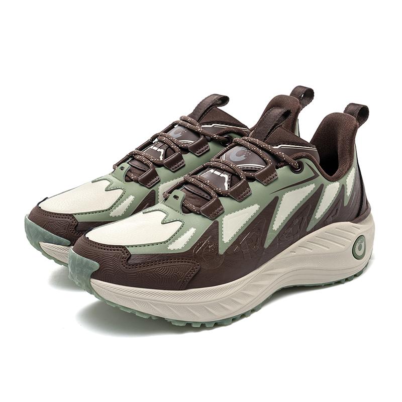 ONEMIX Autumn Winter Leather Walking Shoes Men Non-slip Wear-Resistant Hiking Shoes Soft Elastic Shock Absorbing Running shoes